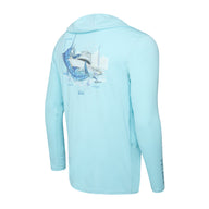 Vaportek Hooded Men's Fishing Shirt Long Sleeve Goione Boat