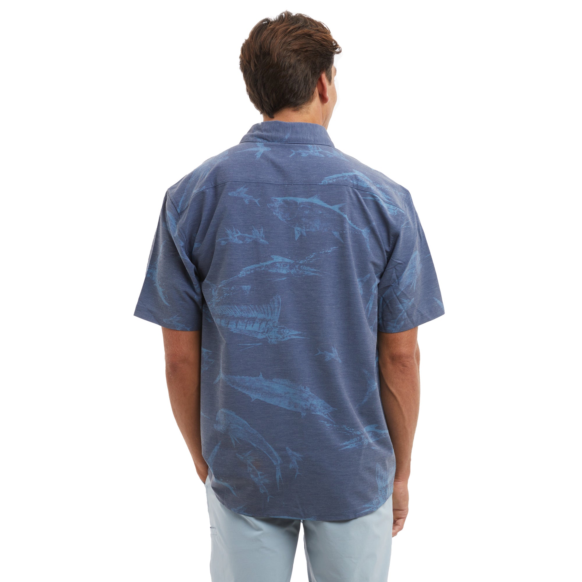 Dockside Stretch Woven Gyotaku
