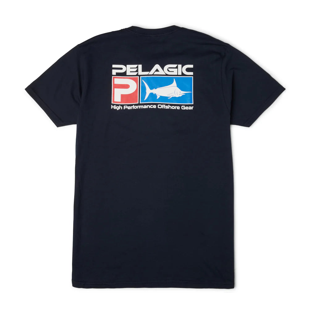 Men's Premium Tee Deluxe T-Shirt Navy | PELAGIC AUSTRALIA