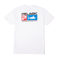 Men's Premium Tee Deluxe T-Shirt White | PELAGIC AUSTRALIA