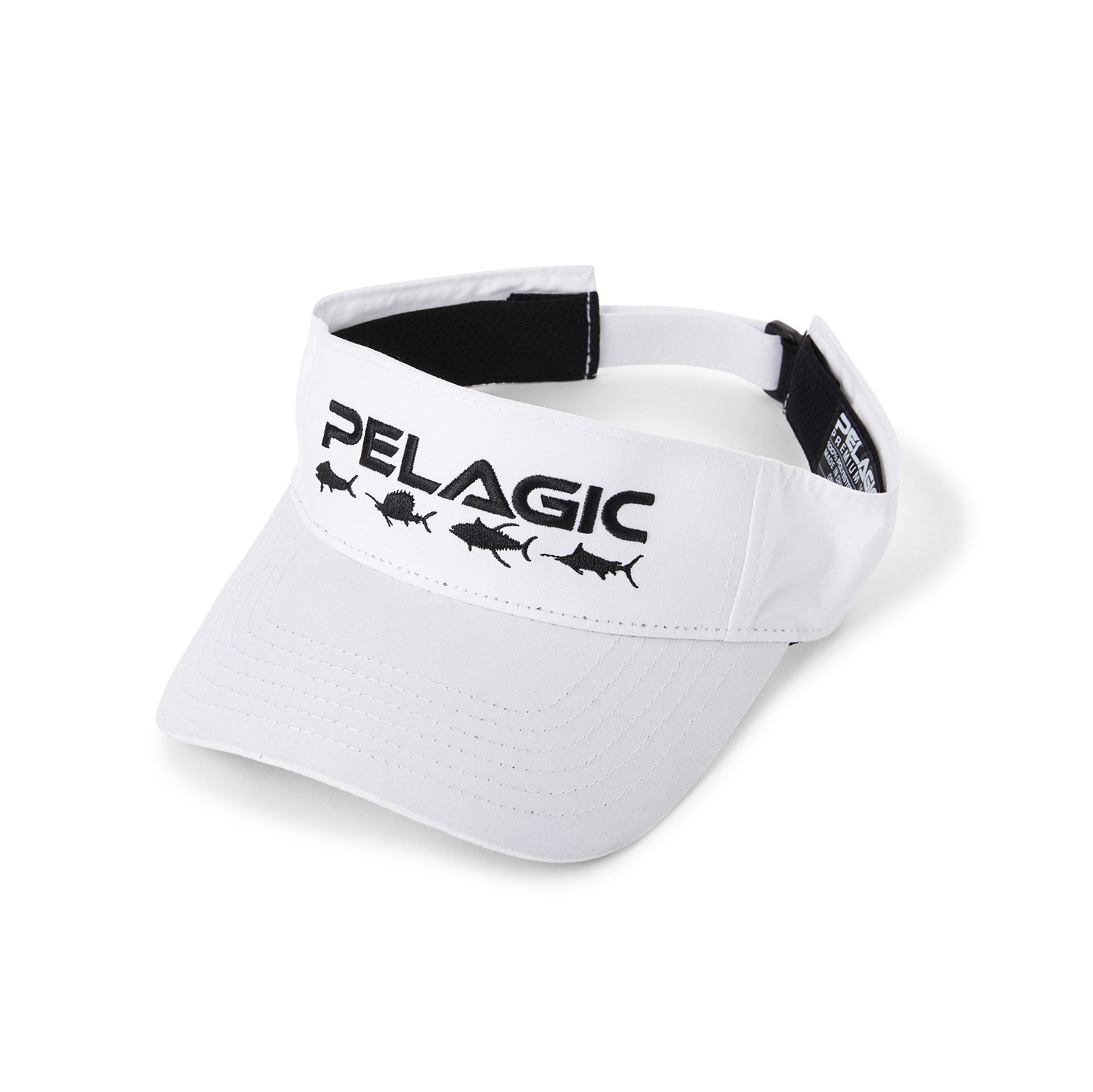 White Slam Sun Visor | PELAGIC AUSTRALIA