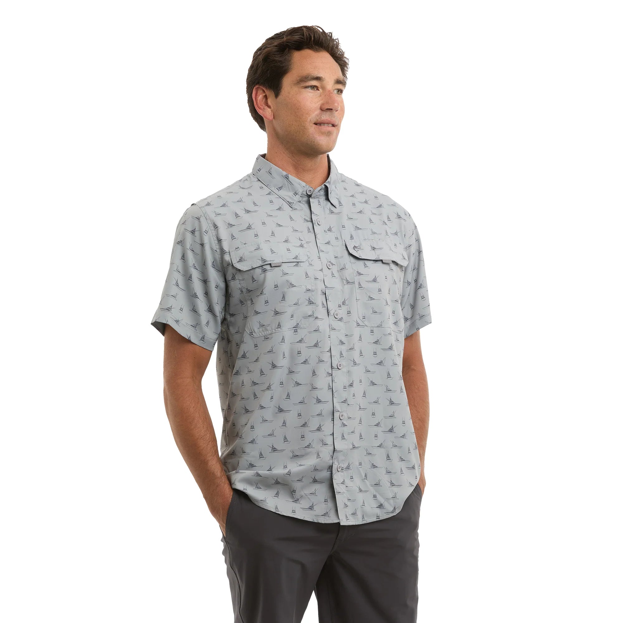 Keys SS Fishing Shirt Tiny Boats
