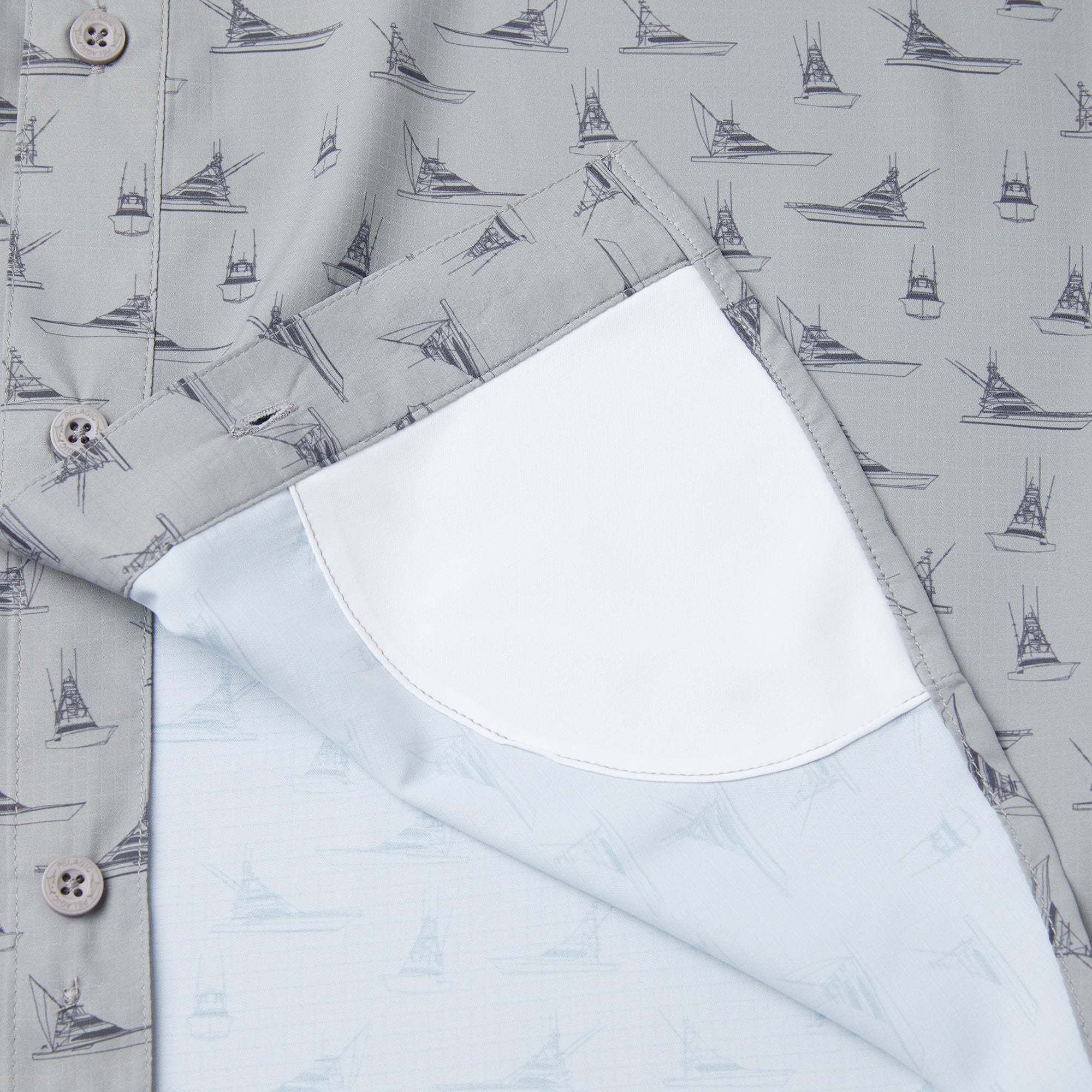 Keys SS Fishing Shirt Tiny Boats