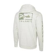 Tanner Zip Fleece Hoodie Wahoo Icon Camo