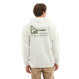 Tanner Zip Fleece Hoodie Wahoo Icon Camo