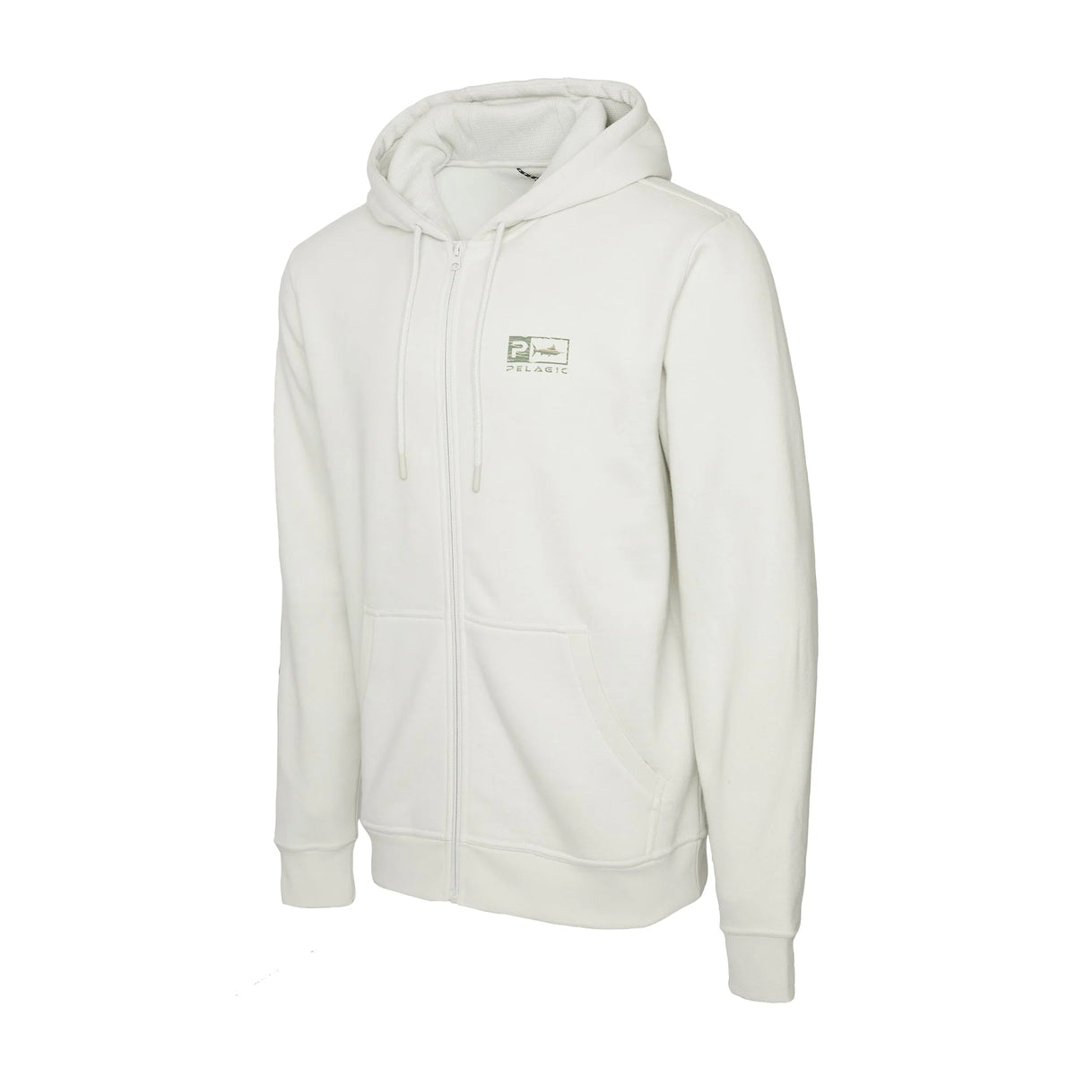 Tanner Zip Fleece Hoodie Wahoo Icon Camo