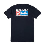 Men's Premium Tee Deluxe T-Shirt Navy  | PELAGIC AUSTRALIA