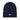 Navy blue beanie with Pelagic logo on a white background