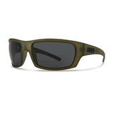 Green fishing sunglasses with dark lenses - Pelagic Australia